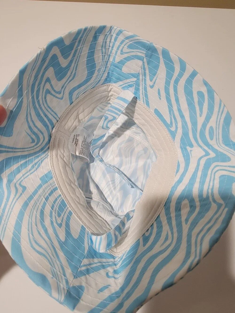 Nike Futura Light Blue and White Swirl Toddler Bucket Hat Size 2-4T